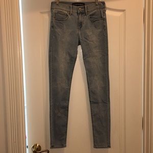 Express Mid Rise Jean Leggings w Star Embroidery